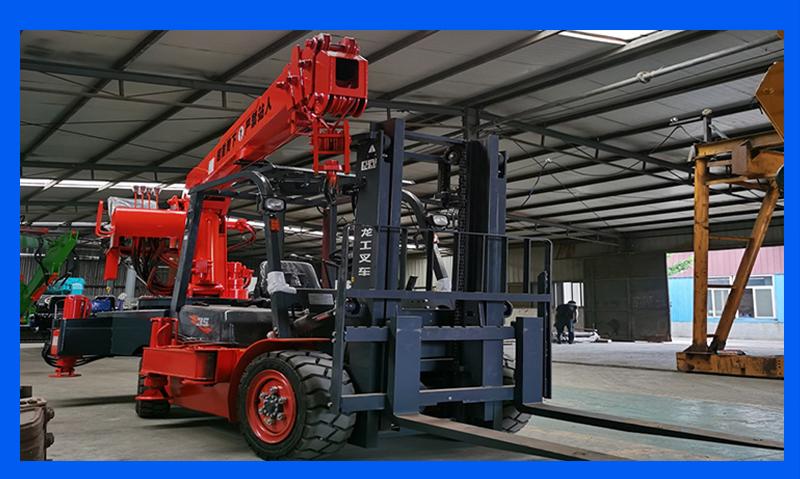 叉车直臂尾吊实拍图片